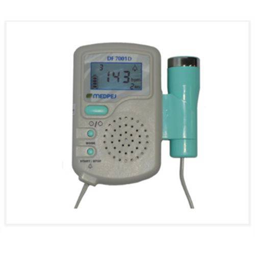 Detector Fetal Digital Portátil com Bateria Recarregável e Carregador DF-7001 D - Medpej
