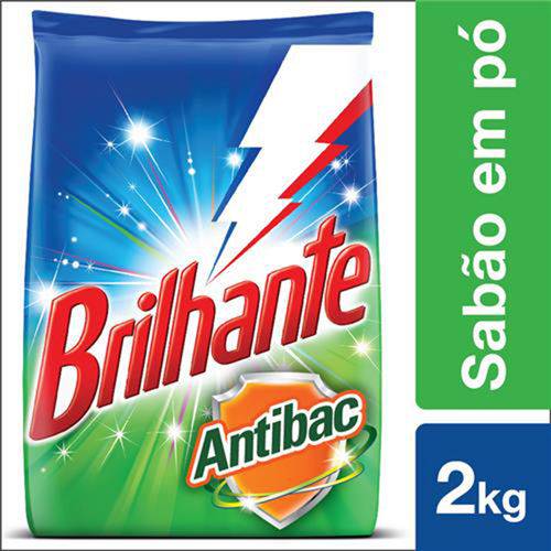 Deterg Po Brilhante 2kg Antibac