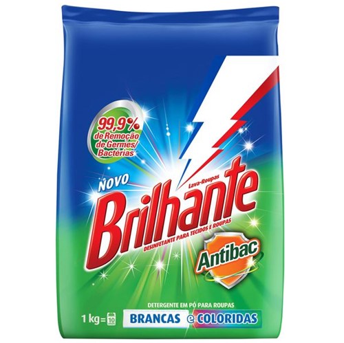 Detergente Brilhante Antibacteriano 1kg
