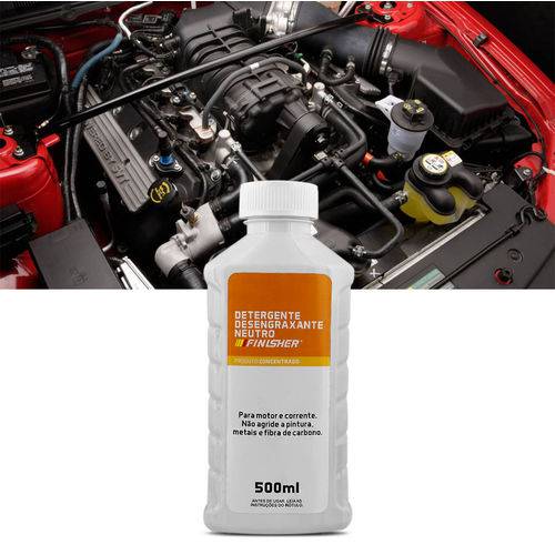 Detergente Desengraxante Neutro Finisher 500ml Limpeza de Motores e Correntes Automotivo