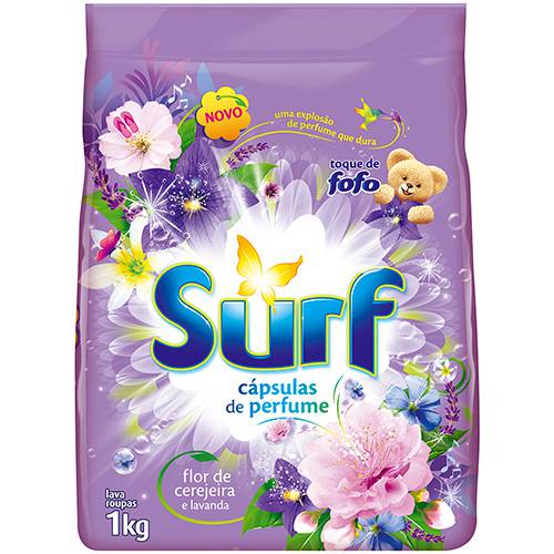 Detergente em Pó Surf Flor de Cerejeira e Lavanda 1kg