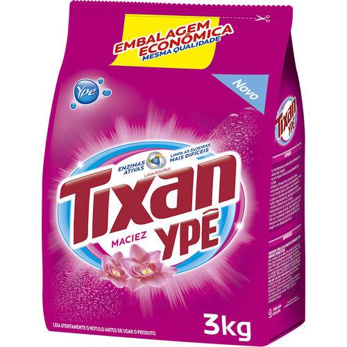 Detergente em Pó Tixan Sach Maciez Caixa C/ 6