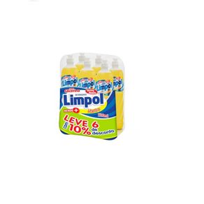 Detergente Líquido Neutro Limpol 500ml 10% de Desconto com 6 Unidades