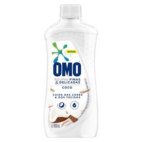 Detergente Liquido Roupas Finas e Delicada Coco Omo 900ml