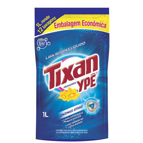Detergente Liquido Tixan Ype P/r Prim S Caixa com 12 - 1l Pouch
