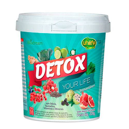 Detox Instantâneo - 220 Gramas - Unilife