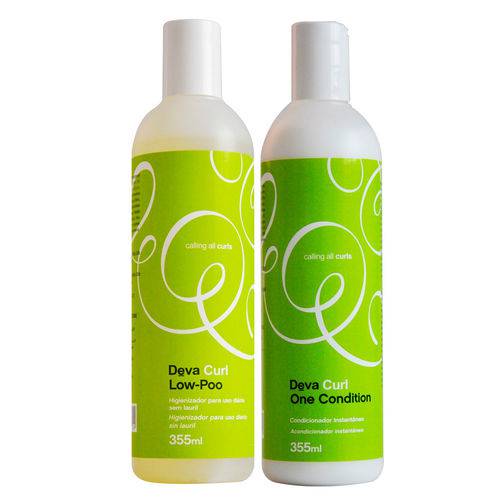Deva Curl Low Poo Kit – Shampoo + Condicionador