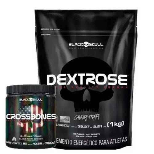 Dextrose 1 Kg + Crossbones 300g- Black Skull