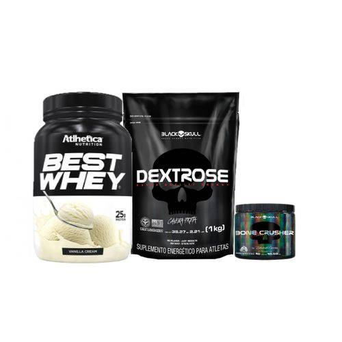 Dextrose- Black Skull- 1kg + Best Whey + Bone Crusher 150g!
