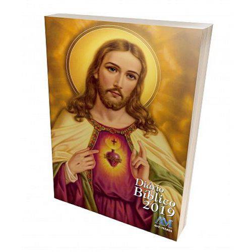 Diário Bíblico 2019 Jesus Cristal Broch 8494 Ave Maria