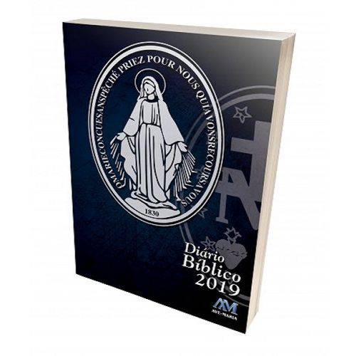 Diário Bíblico 2019 Medalha Milagrosa Cristal 8517 Ave Maria
