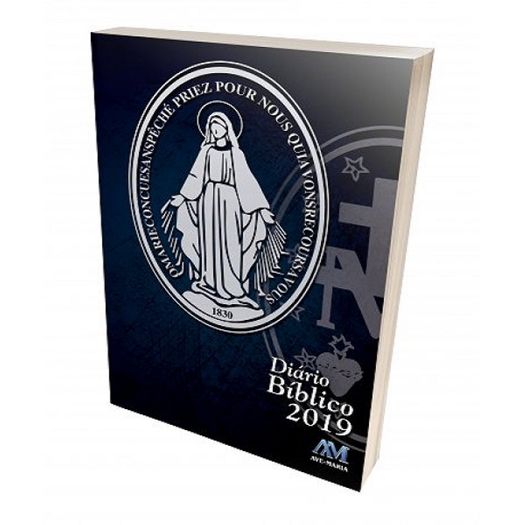 Diário Bíblico 2019 Medalha Milagrosa Cristal 8517 Ave Maria