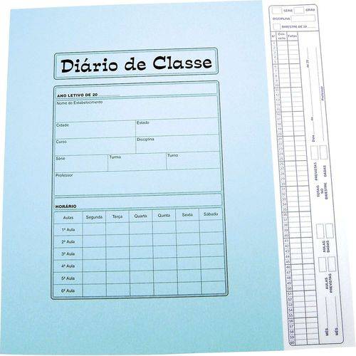 Diario de Classe Bimestral 8Fls. Pct.C/50 Tamoio