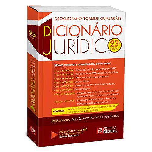 Dicionário Jurídico - 23ª Edição (2019)