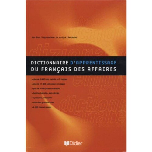 Dictionnaire D´apprentissage Du Francais Des Affaires