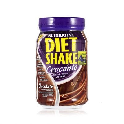 Diet Shake Crocante 400g - Nutrilatina Diet Shake Crocante 400g Chocolate - Nutrilatina