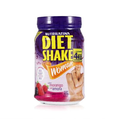 Diet Shake Woman 400g - Nutrilatina Diet Shake Woman 400g Morango e Amora - Nutrilatina