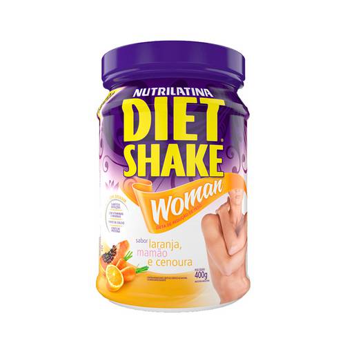 Diet Shake Woman Laranja com Mamão e Cenoura com 400 Gramas - Sem Açúcar