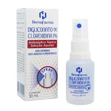 Digliconato Clorexidina Hemafarma 1% Spray 30ml
