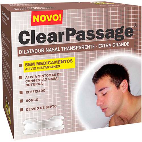 Dilatador Nasal 30 Unidades Transparente - ClearPassage