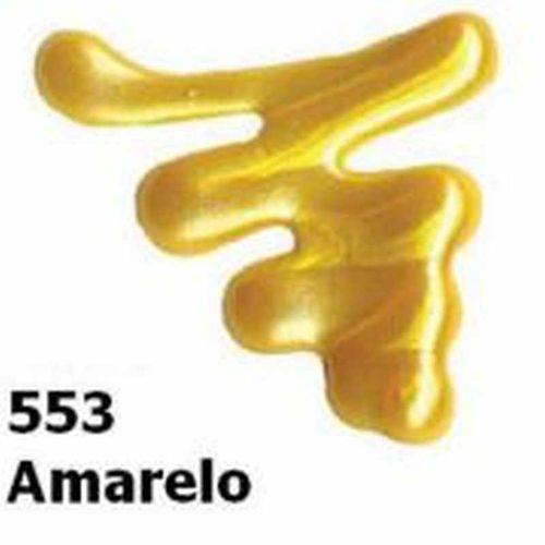 Dimensional Relevo 3d Color Metallic 35ml Acrilex Amarelo 553
