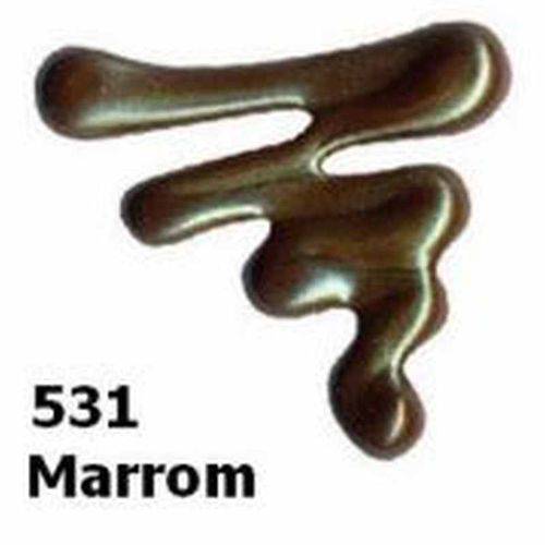 Dimensional Relevo 3d Color Metallic 35ml Acrilex Marrom 531