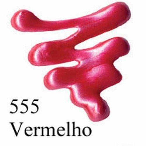 Dimensional Relevo 3d Color Metallic 35ml Acrilex Vermelho 555