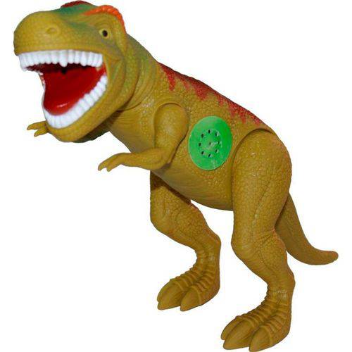 Dinossauro Adijomar Tirano Rex - Articulável com Som - Verde