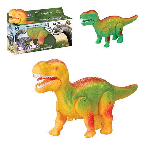 Dinossauro Alossauro com Som, Luz e Movimento 28 Cm