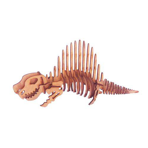 Dinossauro Dimetrodonte Mdf Quebra Cabeça 3d