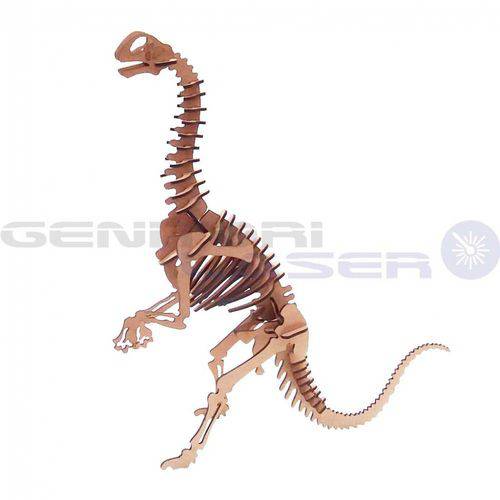 Dinossauro Jobaria Quebra Cabeça 3d Mdf