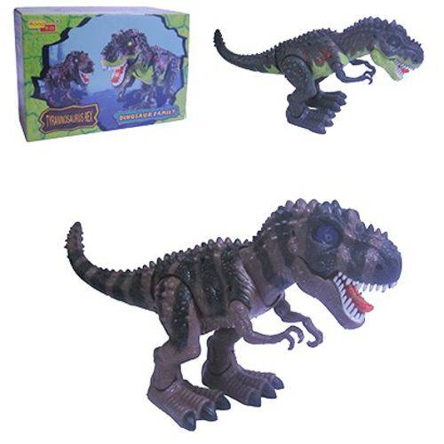 Dinossauro Tyrannosaurus Rex com Movimento Som e Luz Pilha