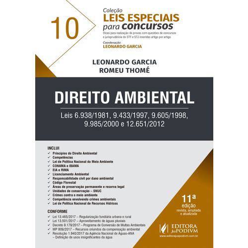 Direito Ambiental - Leis Especiais para Concursos - Vol 10 - Juspodivm - Juspodivm