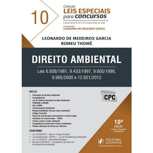 Direito Ambiental - Leis Especiais para Concursos - Vol 10 - Juspodivm - Juspodivm