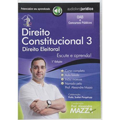Direito Constitucional Vol 3 Cd - 1ª Ed. 2011