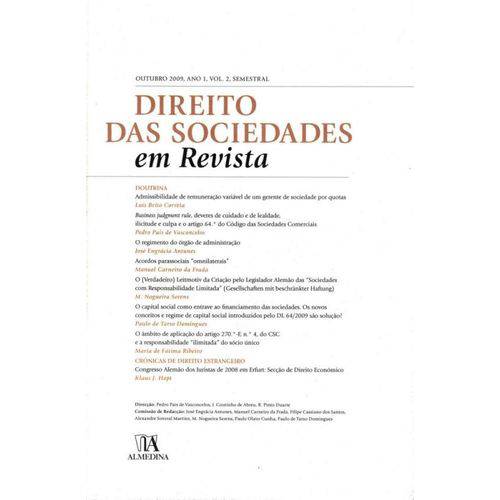 Direito das Sociedades em Revista - Ano 1 (outubro 2009) Volume 2