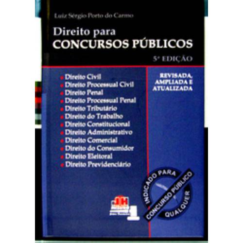 Direito para Concursos Publicos - Jh - 5 Ed