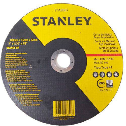 Disco Corte Fino 7 X 1.6 Mm - Sta8067 - Stanley