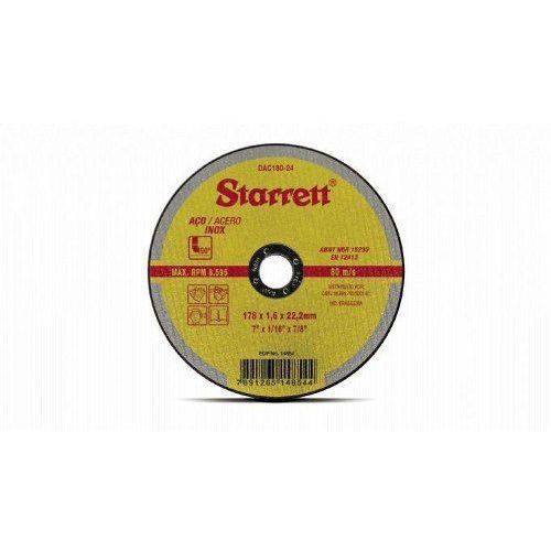 Disco de Corte Abrasivo 178 X 1,6 X 22,2 Mm Dac180-24 Starrett