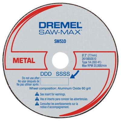Disco de Corte de Alum Organico SAW-MAX - Cod SM510 - Dremel
