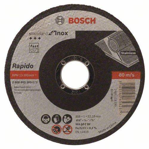 Disco de Corte Inox Direito Standard Bosch, 4. 1/2” - 2608603169