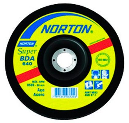 Disco de Desbaste para Metal 7" Norton 177,8x6,4x22,22mm - BDA640 66252842859