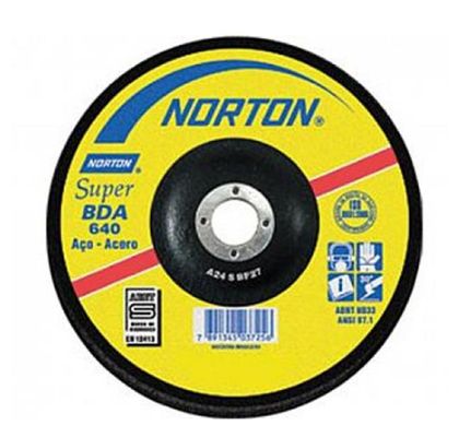 Disco de Desbaste para Metal 9" Norton 230 X 6,4 X 22,23mm - BDA640 66252841000