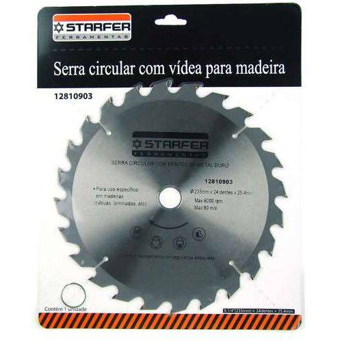 Disco de Serra Circular 9.1/4 Pol X 25mm C/ 24 Dentes Ref. 12810903