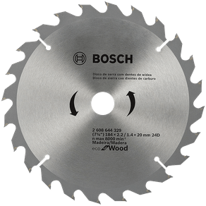 Disco de Serra Eco 24 Dentes 184mm 7.1/4" - D184X24T Bosch