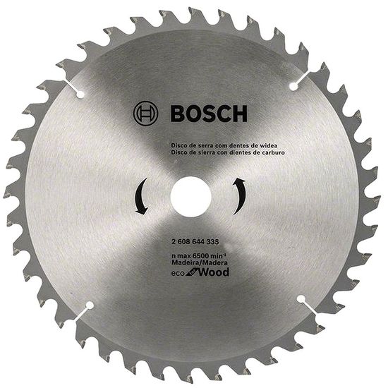 Disco de Serra ECO 40 Dentes 254mm 10" - 2 608 644 335 - Bosch