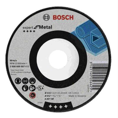 Disco Desbaste 30 Grãos 115mm Expert For Metal BOSCH 2608600218 2608600218