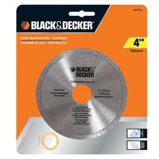 Disco Diamantado Continuo Liso 4" (105Mm) - Bd47401L-Br - Black&Decker