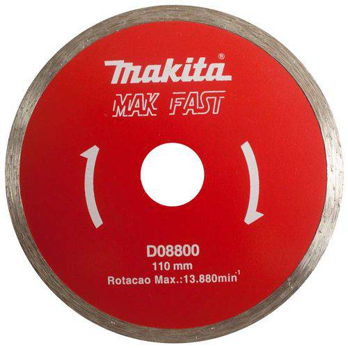 Disco Diamantado Liso Makita 8800 110mm X 20mm Max Fast 13880rpm