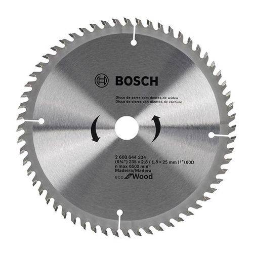 Disco para Serra Circular 235mm Eco 60 Dentes - Bosch
